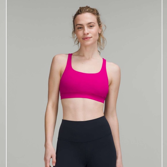 NWOT Lululemon Energy Bra & Wunder Train 25” leggings Ripened Raspberry SET - Picture 3 of 4